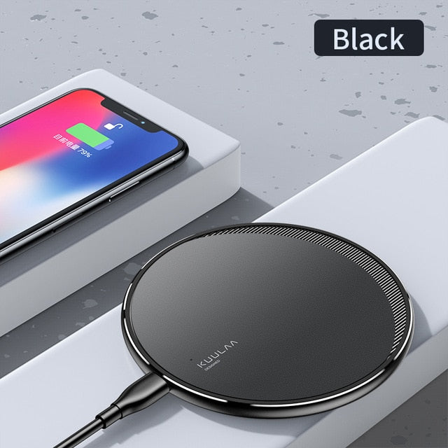 KUULAA Qi Wireless Charger For iPhone 11 Pro 8 X XR XS Max 10W Fast Wireless Charging for Samsung S10 S9 S8 USB Charger Pad