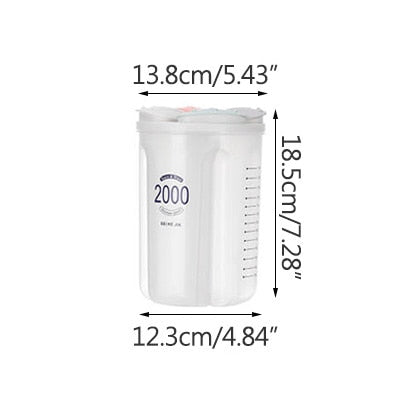Küche Lagertank Versiegelter Tank Aufbewahrungsbox Fach Transparente Box Kunststoff Lebensmittel Aufbewahrungsbox