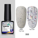 LEMOOC 8.0ml UV Gel Nail Polish Thermal Glitter Gel Polish Color-changing Gel Varnish Nail Art Gel varnish
