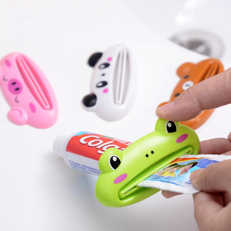 Dispensador de tubo de dispositivo de pasta de dientes Simple, exprimidor de plástico multifuncional para limpiador Facial, prensa para accesorios de baño
