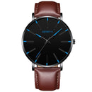 Relojes de lujo para hombre 2021, reloj ultrafino elegante para hombre, reloj de cuarzo de malla de acero inoxidable para negocios, reloj Masculino, gran oferta