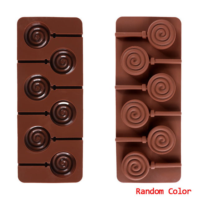 Silikon-Lollipop-Formen, Schokoladen- und Süßigkeitenformen, Kuchenform, DIY-Vielfalt, Kuchen, Gebäck, Dekorationsform, Silikon-Backformen