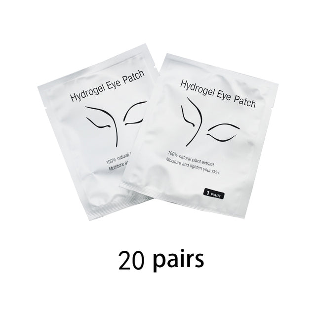 20/50/100 Pairs Patches for Building Hydrogel EyePads Eyelash Extension Paper Stickers Lint Free Under Eye Pads Makeup Supplies