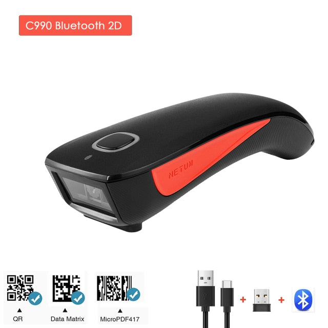 NETUM C750 Bluetooth Wireless 2D Barcode Scanner Pocket QR Barcode Reader PDF417 für die mobile Zahlungsindustrie von Tabakwaren