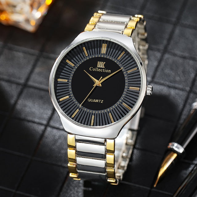 2021 Qualitäts-Mann-Edelstahl-Quarz-Uhr Relogio Masculino Male Fashion Casual Business-Armbanduhr-Uhr Hot New