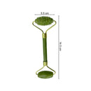 Masajeador Facial adelgazante, rodillo de cuarzo rosa, rodillo de masaje Facial de Jade Natural, masajeador de piel con piedra, herramienta de elevación Facial