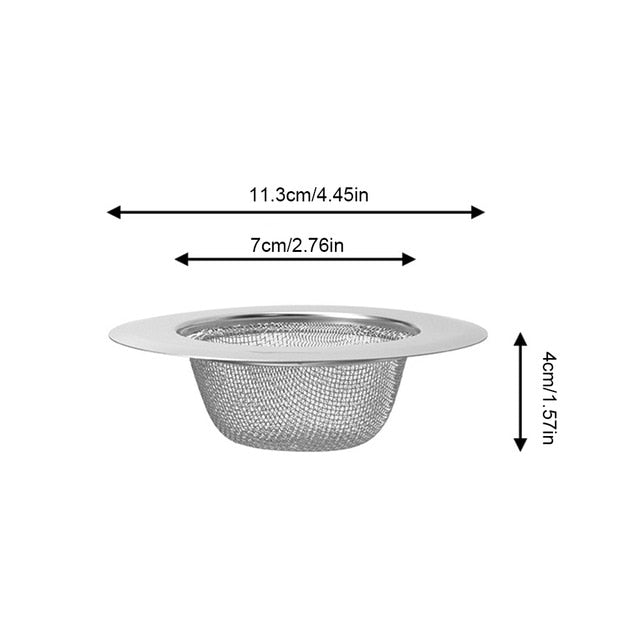 Stainless Steel Sink Strainer Waste Disposer Outfall Strainer Sink Filter Hair Sewer Outfall Kitchen Accessories Kitchen Tool