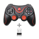 Terios T3 X3 Joystick inalámbrico Gamepad Controlador de juegos de PC Soporte Bluetooth BT3.0 Joystick para teléfono móvil Tablet TV Box Holder