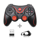 Terios T3 X3 Joystick inalámbrico Gamepad Controlador de juegos de PC Soporte Bluetooth BT3.0 Joystick para teléfono móvil Tablet TV Box Holder