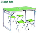 Mesa plegable para exteriores, silla para acampar, mesa de Picnic de aleación de aluminio, resistente al agua, ultraligera, duradera, mesa plegable para escritorio