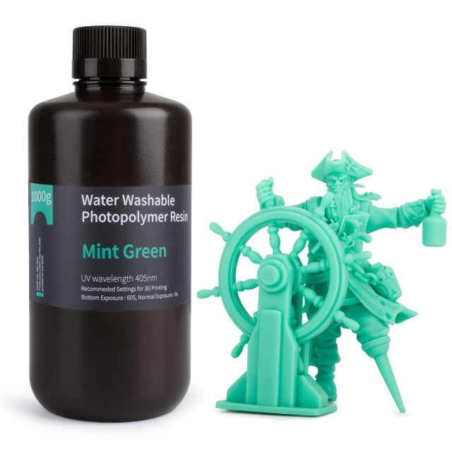 ELEGOO resina de impresora 3D lavable al agua resina de curado UV LCD 405nm resina de fotopolímero estándar para impresión 3D LCD 1000ml 8 colores
