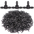 1/4" Hose Dripper Water Tee Connector Plastic Barbed 4/7mm Pipe Tubing Watering Coupling Joint Garden Micro Drip Irrigation Tool