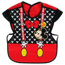 Disney Cute Baby Adjustable Bibs EVA Waterproof Sleeveless Lunch Feeding Bibs Baby Cartoon Feeding Cloth Children Baby Apron