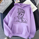 2021 caliente Anime japonés Manga Kawaii Hunter X Hunter sudaderas con capucha hombres/mujeres sudadera de manga corta Killua Zoldyck Hoddie para adolescentes