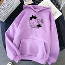 2021 caliente Anime japonés Manga Kawaii Hunter X Hunter sudaderas con capucha hombres/mujeres sudadera de manga corta Killua Zoldyck Hoddie para adolescentes