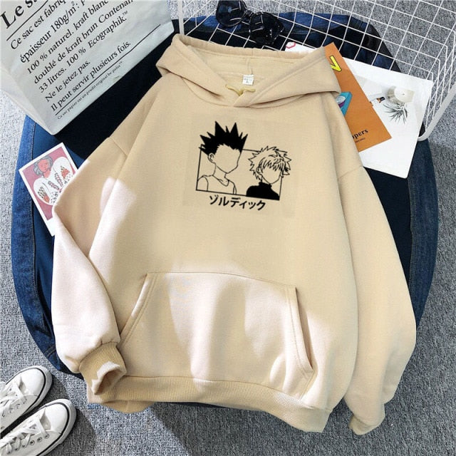 2021 caliente Anime japonés Manga Kawaii Hunter X Hunter sudaderas con capucha hombres/mujeres sudadera de manga corta Killua Zoldyck Hoddie para adolescentes