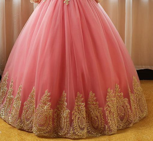 Schulterfrei Quinceanera Kleid 2021 Vestidos Partykleid Formelles Ballkleid Vintage Spitze 12 Farben Robe De Bal