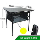 Folding Camping Table Outdoor BBQ  Backpacking Aluminum Alloy Portable Durable Barbecue Desk Furniture Computer Bed  Lightweight