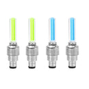FORAUTO 2PCS Car Wheel LED Light Motocycle Bike Light Tire Valve Cap Decorative Lantern Tire Valve Cap Flash Spoke Neon Lamp