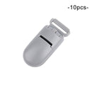 LOFCA 10pcs Baby Pacifier Clips Solid Plastic Pacifier Clips Soother Holder Infant Pacifier Nipples Holder Multi Color Clamp Toy