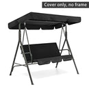 3 Seat Swing Canopies Seat Cushion Cover Set Patio Swing Chair Hammock Replacement Waterproof Garden swing cover set