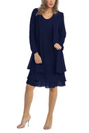 Fast Shipping Mother of The Bride Dresses 2021 Chiffon Plus Size Long Sleeve Wedding Party Gown robe de soirée de mariage платье