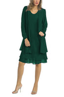 Fast Shipping Mother of The Bride Dresses 2021 Chiffon Plus Size Long Sleeve Wedding Party Gown robe de soirée de mariage платье