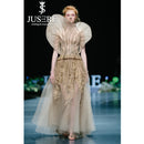 JUSERE Haute Couture Embroidery Floor Length Long Evening Dress  Formal Party Gowns Unique Vestido de festa