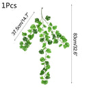 Green Eucalyptus Leaves Garland Wisteria Artificial Flowers Rattan Fake Plant Silk Leaf Vines For Wedding Birthday Party Decor