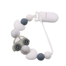 Baby Boy Girl Pacifier Holder Chain Food Grade Chew Silicone Beads Bling Bling Infant Pacifier Clip