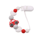 Baby Boy Girl Pacifier Holder Chain Food Grade Chew Silicone Beads Bling Bling Infant Pacifier Clip