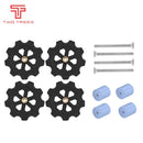 Columna de nivelación de cama caliente con espaciador sólido de silicona de alta temperatura para piezas de impresora 3D CR-10 CR10S Ender-3 PRO Prusa I3