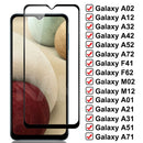 9D Schutzglas für Samsung Galaxy A02 A12 A32 A42 A52 A72 F41 F62 M02 M12 gehärtetes Glas Samsung A01 A51 A71 Bildschirmfolie