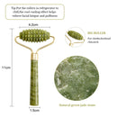 Masajeador de rodillos de Jade para rodillo facial Gua Sha, masajeador de cara de piedra de Jade, belleza, Estiramiento Facial fino, herramientas para el cuidado de la piel Facial antiarrugas