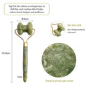 Masajeador de rodillos de Jade para rodillo facial Gua Sha, masajeador de cara de piedra de Jade, belleza, Estiramiento Facial fino, herramientas para el cuidado de la piel Facial antiarrugas