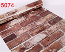 10M Living Room Kitchen Bathroom Waterproof Wall Sticker Home Decor Removable Vinyl PVC Brick Stone Self Adhesive Wallpaper