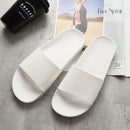 Summer Home Men Slippers Simple Black White Lovers Shoes Non-slip Bathroom Slides Flip Flops Indoor Women Platform Slippers