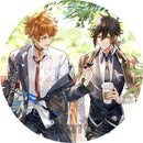 Kostenloser Versand 58mm Online Spiel Genshin Impact Brosche Cosplay Abzeichen Zubehör für Kleidung Rucksack Dekoration Geschenk