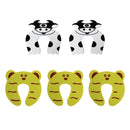 5Pcs/Lot Protection Baby Safety Cute Animal Security Door Stopper Baby Card Lock Newborn Care Child Finger Protector