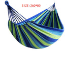 Portable Hammock Single People Outdoor Garden Sports Home Travel Camping Swing Stripe Canvas Hang Bed Hammock