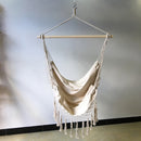 Hamaca para jardín al aire libre, silla columpio de lona con borlas, cama colgante, senderismo, Camping, caza, hamaca plegable, accesorios para fotos