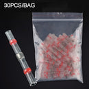 Conectores de cable termorretráctiles 10/20/30 Uds SST21 manga impermeable AWG22-18 empalme eléctrico a tope Terminal de sello de soldadura estañada