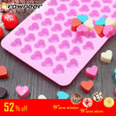 Mini Heart Mold Silicone Ice Cube Tray DIY Chocolate Fondant Mould 3D Pastry Jelly Cookies Baking Cake Decoration Tools 5 Colors