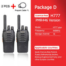 Retevis H777 Plus PMR 446 Radio Walkie Talkie 1 or 2 pcs PTT Walkie-Talkies FRS H777 USB Portable PTT Two-way Radio For Hunting