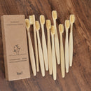 10PCS Colorful Toothbrush Natural Bamboo Tooth Brush Set Soft Bristle Charcoal Teeth Eco Bamboo Toothbrushes Dental Oral Care