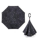 2021 Folding Long Shank Double Layer Inverted Umbrella Windproof Reverse C-Hook male golf umbrella reverse Umbrellas For Car