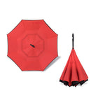 2021 Folding Long Shank Double Layer Inverted Umbrella Windproof Reverse C-Hook male golf umbrella reverse Umbrellas For Car