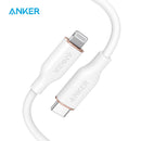 Anker Powerline III Flow, USB C to Lightning Cable for iPhone 12 Pro Max / 12/11 Pro/X/XS/XR / 8 Plus, AirPods, (3 ft)