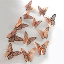 12Pcs 4D Hollow Butterfly Wall Sticker DIY Home Decoration Wall Stickers wedding Party Wedding Decors Butterfly Kids Room Decors