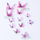 12Pcs 4D Hollow Butterfly Wall Sticker DIY Home Decoration Wall Stickers wedding Party Wedding Decors Butterfly Kids Room Decors